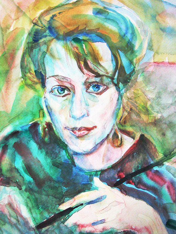 Автопортрет. 1992. Папір, акварель